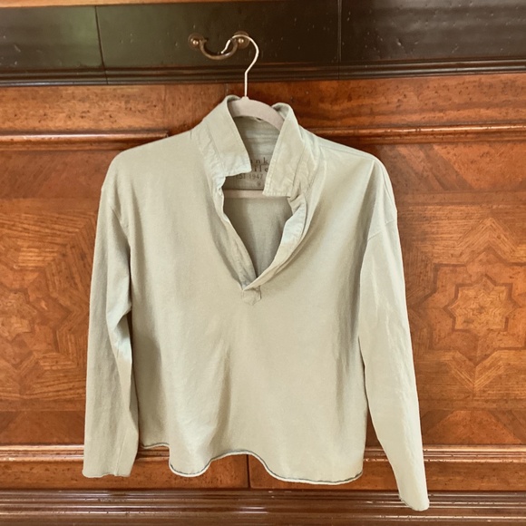 Frank & Eileen green Patrick popover, Size M - Picture 1 of 4